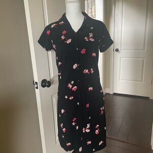 JJILL Floral Black Dress